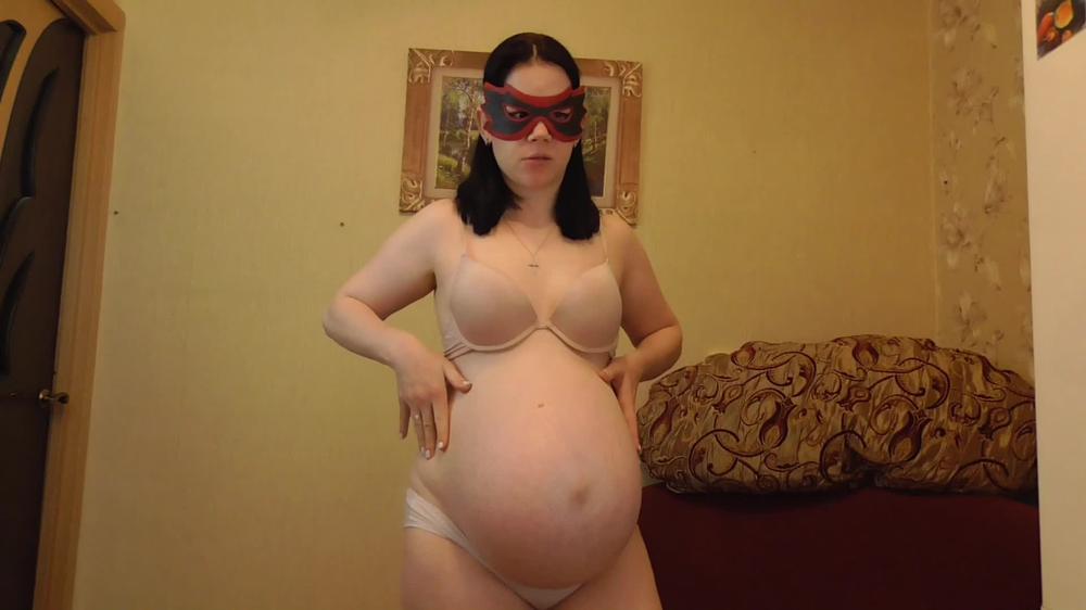 Poster for Anna_Sky - Manyvids Girl - Hot Pregnant Girl Takes Off Her Dress - Belly, Pregnant, Solo Female (Живот)