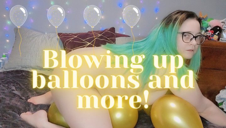 Poster for Manyvids Star - Caityfoxx Ballon Fetish Blowing And Nude Rubbing - Caityfoxx - Big Ass, Balloons Non Pop, Balloons (Большая Задница)