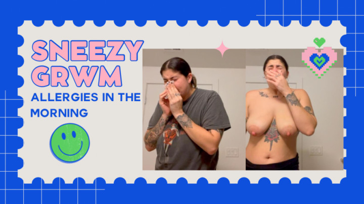 Poster for Manyvids Girl - Sneezy Get Ready With Mommy - Stargirlmilf - Taboo, Nose Blowing (Табу)