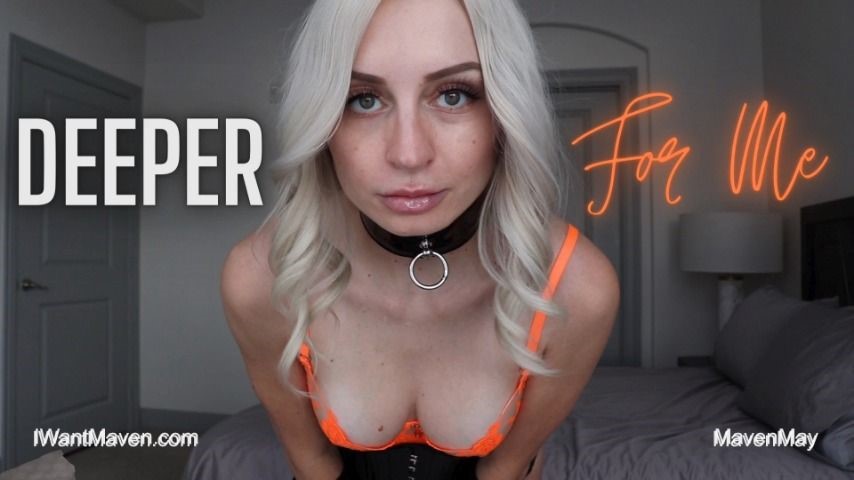 Poster for Mavenmay - Mavenmay Deeper For Me - Manyvids Model - Mind Fuck, Goddess Worship (Трахать Мозги)