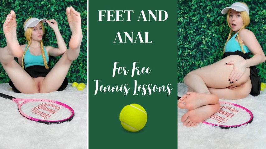 Poster for Tennis Feet & Anal - July 08, 2022 - Thetinyfeettreat - Manyvids Star - Anal Masturbation, Feet (Ноги)