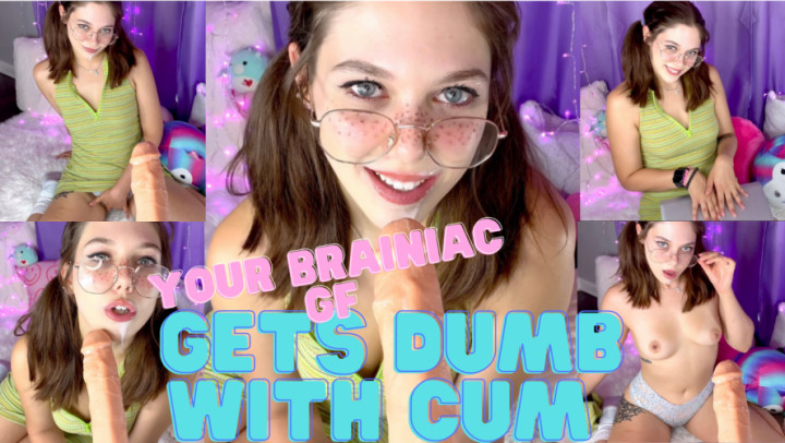 Poster for Manyvids Girl - Your Nerdy Girl Friend Gets Dumb W/Cum - Jul 22, 2022 - Ellie Skyes - Kink, Nerdy Girls (Элли Скайс Девочки-Ботанички)