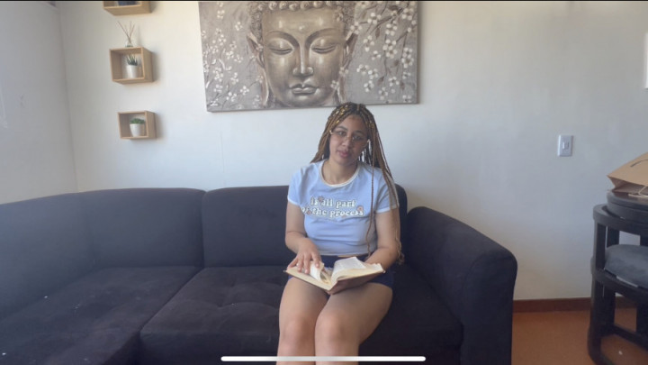 Poster for Manyvids Model - Colombianbigass - Reading The Bible With My Asshole - January 26, 2023 - Spit Fetish, Religious (Религия)