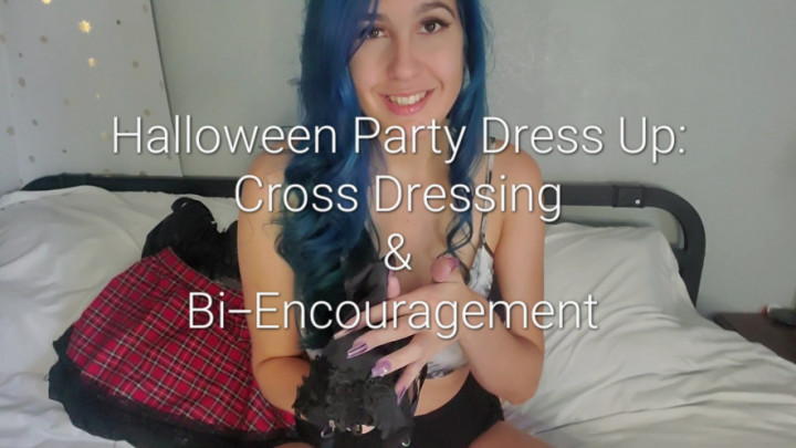 Poster for Manyvids Girl - Halloween Party Dress Up: Cross Dressing - Freya Reign - Gfe, Imposedcrossdressing (Фрея Рейн)