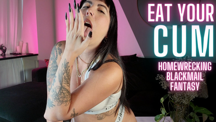 Poster for Manyvids Girl - Eat Your Cum Homewreck Blackmail Fantasy - Jadelussuria - Blackmail Fantasy, Humiliation, Cei (Унижение)