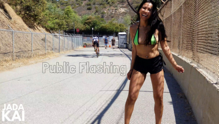 Poster for Jada Kai - Public Flashing - Jada Kai - July 17, 2018 - Manyvids Star - Nudists, Asian, Public Flashing (Джада Кай Азиатский)