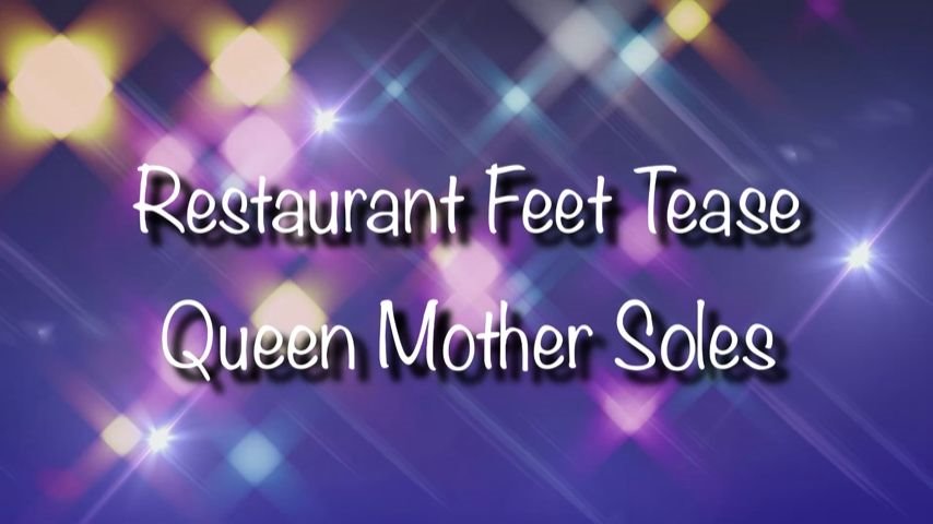 Poster for Queenmothersoles Restaurant Feet Tease - Queenmothersoles - Manyvids Girl - Cum Countdown, Foot Worship, Foot Fetish (Обратный Отсчёт)