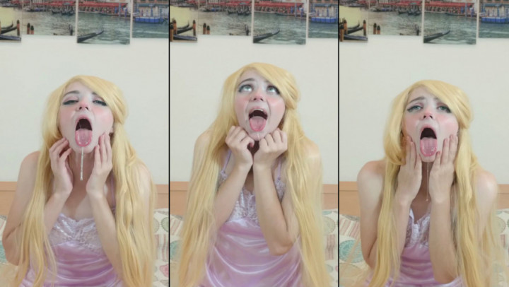 Poster for Rapunzel Cosplay: Ahegaoface - Jun 27, 2020 - Lil Cosplay Slut - Manyvids Girl - Cosplay, Ahegao (Лил Косплей Шлюха Ахегао)