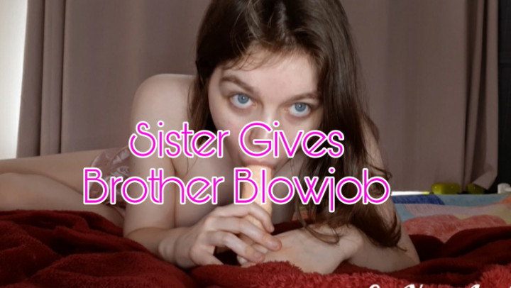 Poster for Eveyourapple - Manyvids Star - Sister Gives Brother Blowjob Taboo - Taboo, Handjobs, Sisters (Рукоблудие)