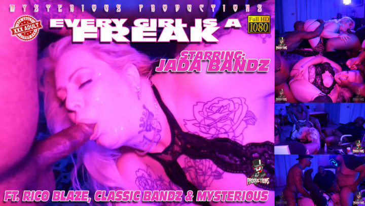 Poster for Manyvids Girl - Every Girl Is A Freak - Jada Bandz - September 10, 2022 - Mysterious Prod - Milf, Interracial, Bbw (Межрасовый)