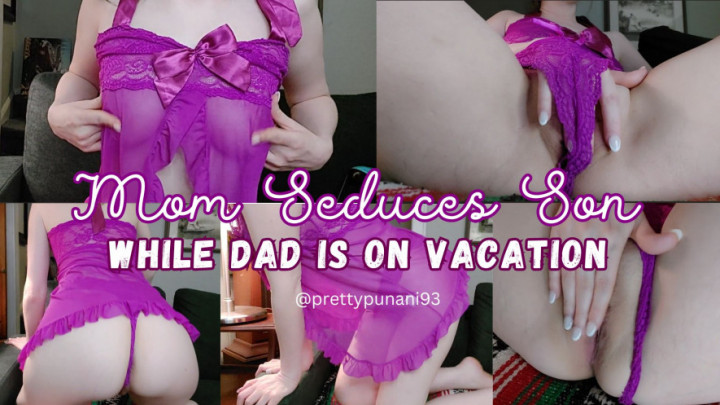 Poster for Manyvids Model - Lizzymaestro - Mom Seduces Son While Dad Is On Vacation - Nails, Striptease, Dildofucking (Фаллоимитатор)