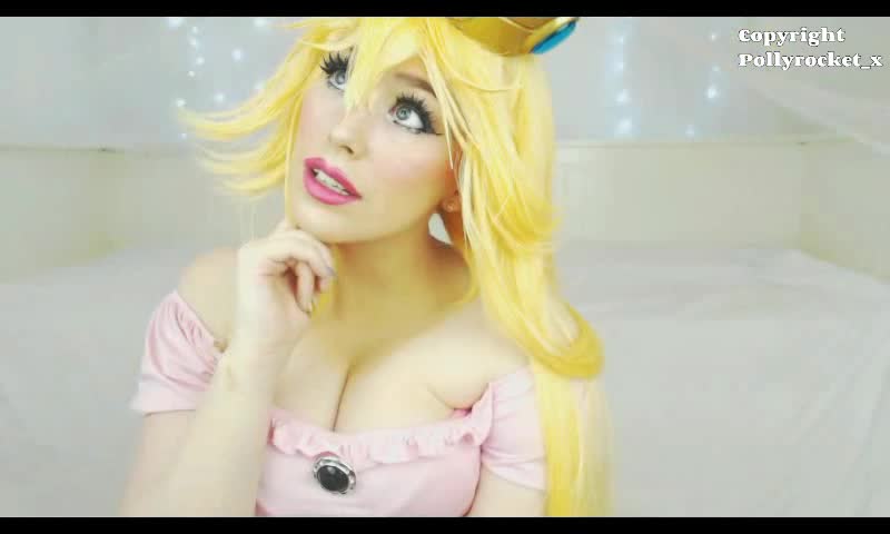 Poster for Manyvids Model - Princess Peach Dildo Riding - June 16, 2017 - Lulublue_X - Riding, Cosplay, Daddys Girl (Папина Дочка)