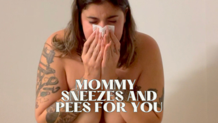 Poster for Mommy Surprises You With Sneezes And Pee - Stargirlmilf - Manyvids Girl - Pee, Taboo (Писать)