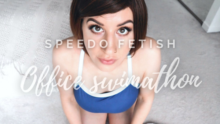 Poster for Office Swimathon - Tindrafrost - Manyvids Model - Lacelingerie, Swimming (Плавание)