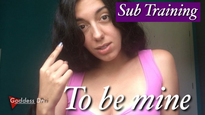 Poster for To Be Mine - Goddessdri - Manyvids Star - Slave Training, Tit Worship (Обучение Рабов)