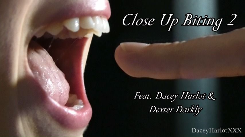 Poster for Close Up Biting 2 - March 20, 2022 - Manyvids Star - Theharlothouse - Candid, Mouth Fetish (Приложение)