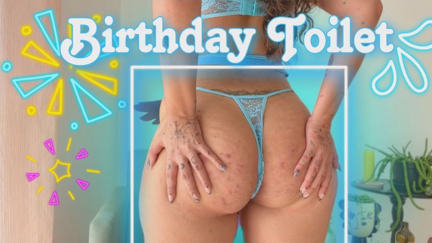 Poster for Bday Toilet - Goddessdri - Manyvids Model - Asshole Fetish, Toilet Slavery, Goddess Worship (Поклонение Богине)