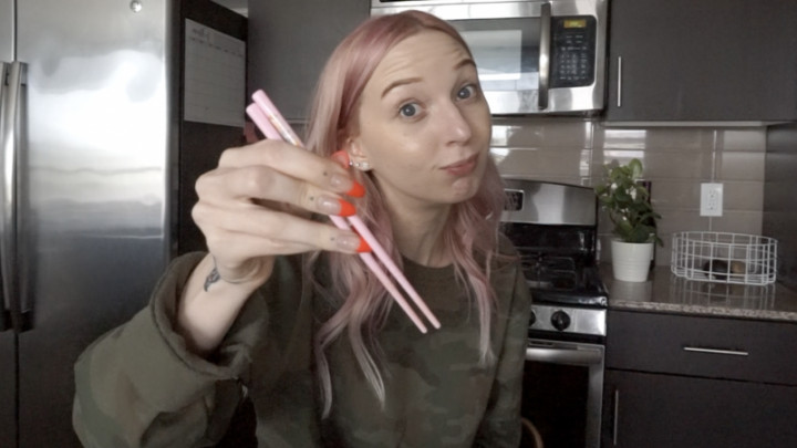 Poster for Harpermadi - Manyvids Model - 294. Sushi Mukbang | Eating Show  먹방 - Mukbang, Eating (Харпермади Есть)