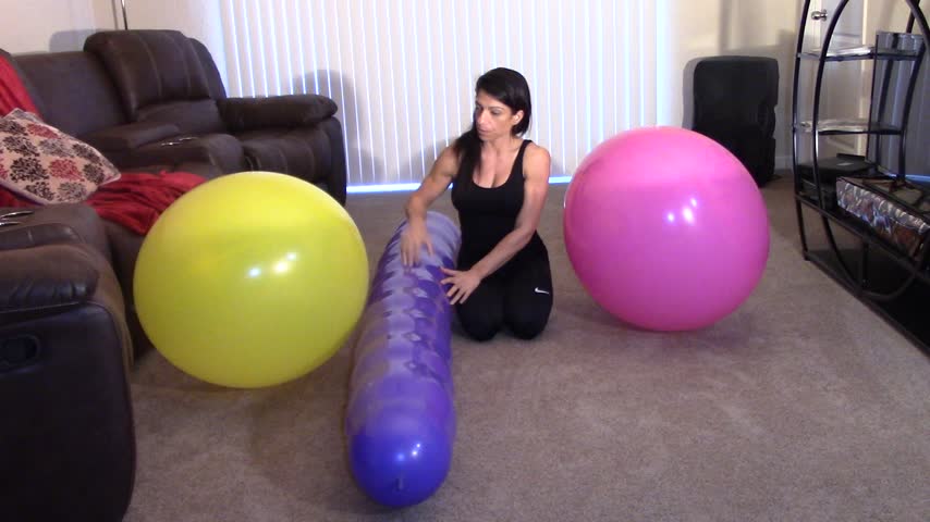 Poster for Balloon Non-Pop Fun - Manyvids Model - Alexis Rain - Spandex, Orgasms, Balloons Non Pop (Алексис Рейн Оргазмы)