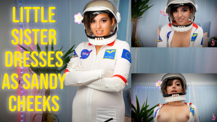 Poster for Manyvids Star - Summer Fox - Little Sister Dresses As Sandy Cheeks - Cosplay, Astronaut, Virtual Sex (Летняя Лиса Косплей)