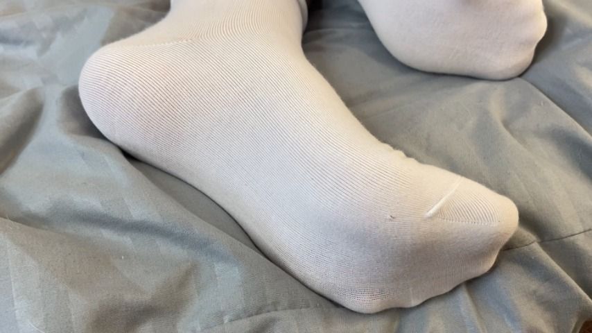 Poster for Wow_Adele - Rubbing Your Dick With My Feet In Socks - Manyvids Star - Feet, Foot Fetish, Sockjobs