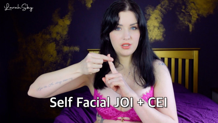 Poster for Manyvids Star - Larah_Sky - Self Facial Joi + Cei Custom - Joigames, Cei