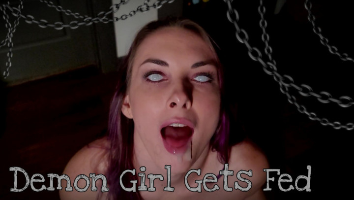 Poster for Demon Girl Gets Fed - Miss Malorie Switch - Manyvids Model - Halloween, Pov Blowjob, Cum In Mouth (Мисс Мэлори Свитч Кончить В Рот)