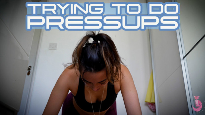 Poster for Trying To Do Pressups - Manyvids Model - Summer Fox - British, Press Up (Летняя Лиса Нажать Вверх)