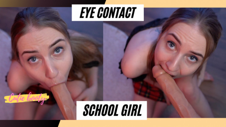 Poster for Manyvids Model - Pov Schoolgirl Giving A Sloppy Blowjob - Cutie_Booty - Pov Blowjob, Spitting (Плевок)