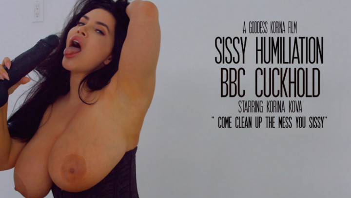 Poster for Sissy Humiliation: Bbc Cuckolding - March 05, 2019 - Manyvids Model - Korina Kova - Cock Worship, Sissy Training, Cuckolding (Корина Кова Рогоносец)