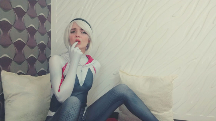 Poster for Lil Cosplay Slut - Gwen Stacy - Ahegao And Fingering - Sep 28, 2020 - Manyvids Star - Solo Female, Cosplay, Ahegao (Лил Косплей Шлюха Только Женщины)