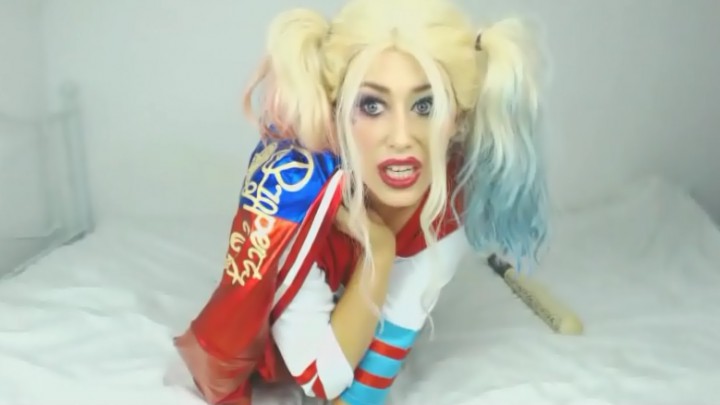 Poster for Harley Quinn Fucks Her Baseball Bat - June 16, 2017 - Lulublue_X - Manyvids Star - Comic Book Role Play, Dildo Fucking, Odd Insertions (Ролевая Игра По Комиксам)