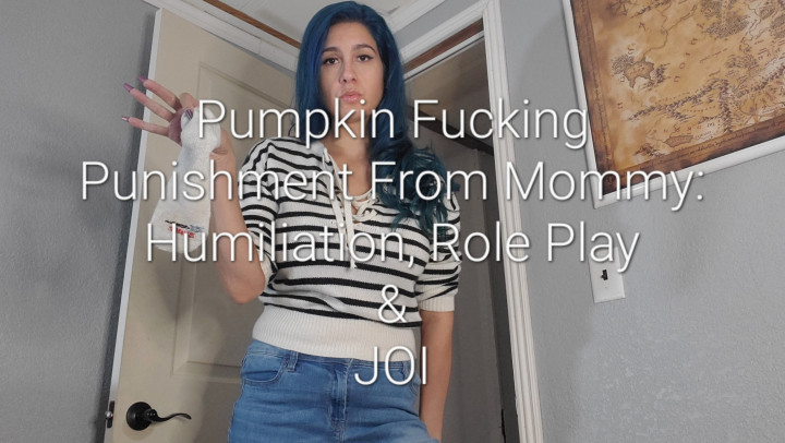 Poster for Manyvids Model - Pumpkin Fucking Punishment By Step-Mommy - Freya Reign - Humiliationtask, Mommyroleplay (Фрея Рейн)