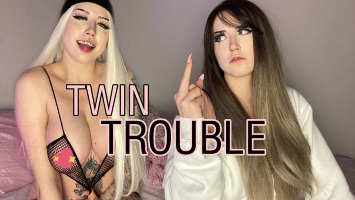 Poster for Pink Drip Twin Troubles - Manyvids Girl - Pink Drip - Titty Fucking, Creampie (Розовая Капля Трах Сисек)