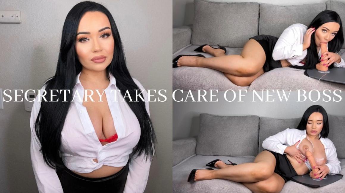 Poster for Mia Jocelyn - Manyvids Star - Secretary Takes Care Of New Boss - Titty Fucking, Secretary, Kink (Миа Джослин Перегиб)