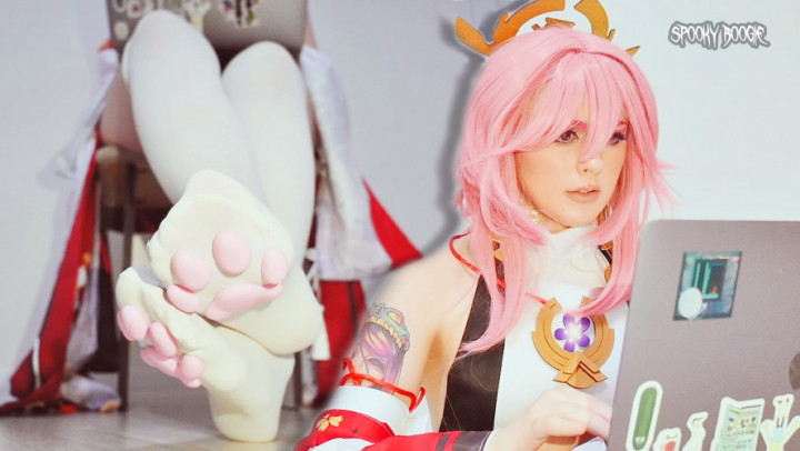 Poster for Manyvids Girl - Yae Miko Plays Genshin And Ignores You - Spookyboogie - Cosplay, Feet, 18 & 19 Yrs Old (Косплей)