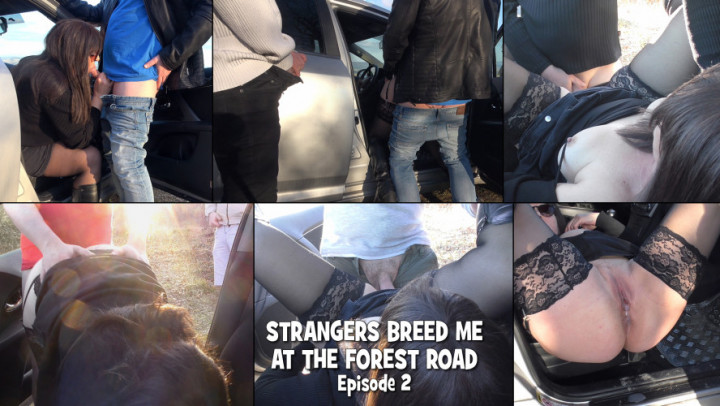 Poster for Gangbangwife - Strangers Breed Me At The Forest Road 2 - Manyvids Star - Milf, Outdoors, Hot Wives (Жена Бандита Горячие Жёны)