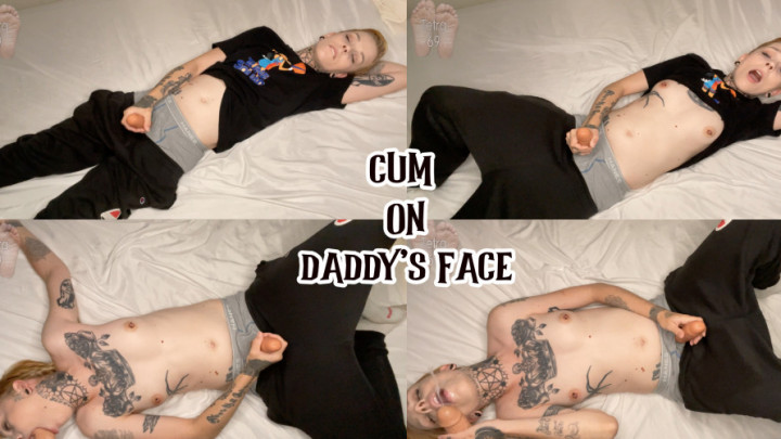 Poster for Cum On Daddys Face - Manyvids Model - Tetra69 - Strapon, Nonbinary, Povstrapon (Тетра69 Небинарный)