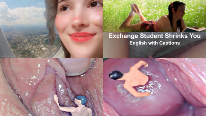 Poster for Manyvids Girl - Adulting - Exchange Student Shrinks You Cc - Sep 20, 2022 - Asmr, Shrinking Fetish (Взросление Фетиш Уменьшения)