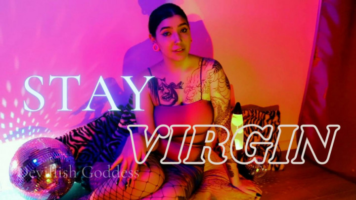 Poster for Stay Virgin - Devillishgoddess - Manyvids Girl - Femdom, Mindfuck, Hairy