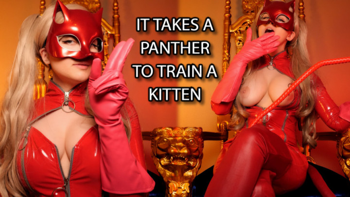 Poster for Ellie Idol - Manyvids Model - It Takes A Panther To Train A Kitten - August 21, 2023 - Pet Play, Cum Eating Instruction, Cosplay (Элли Айдол Игра С Животными)