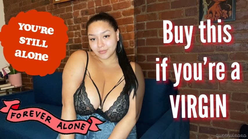 Poster for Buy This If You'Re A Virgin - Sep 2, 2021 - Manyvids Star - Queenvixoxo - Verbal Hardcore Humiliation, Sfw, Femdom Pov (Словесное Хардкорное Унижение)