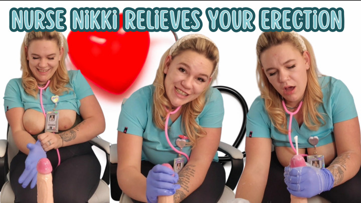 Poster for Nurse Nikki Relieves Your Erection - May 29, 2023 - Milf Nikki Lynn - Manyvids Model - Handjobs, Nurse, Latex (Медсестра)