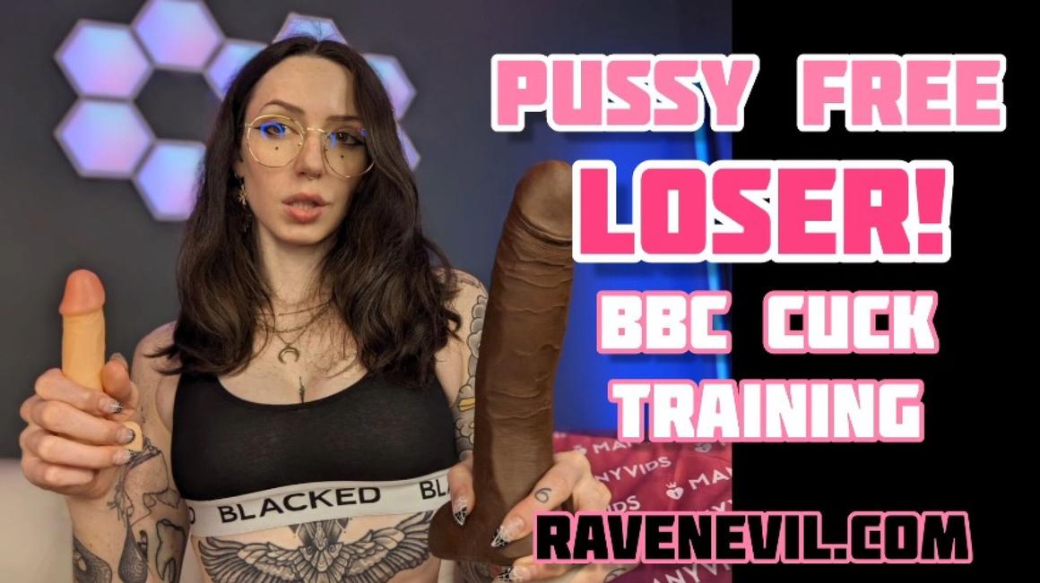 Poster for Ravenndick - Pussy Free Loser! - Bbc Cuck Training - Manyvids Girl - Humiliation, Bbc