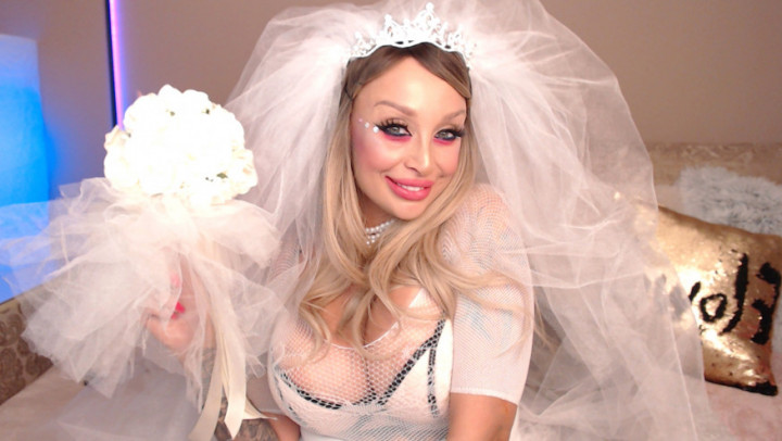 Poster for Loraflower - Manyvids Model - Naughty Bride Desperate To Suck Two Huge - April 10, 2023 - Role Play, Costume (На Заказ)