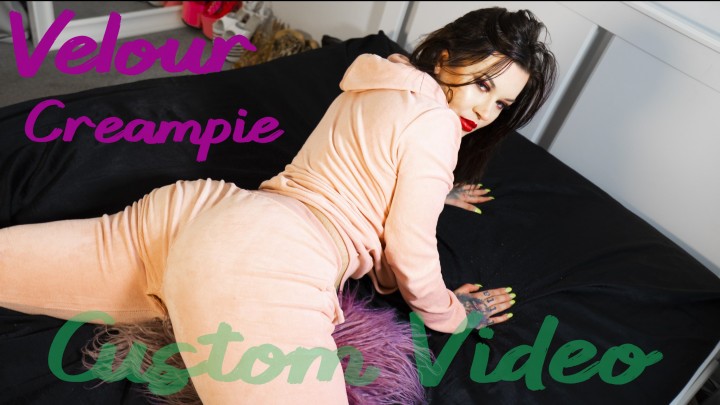 Poster for Sabiendemonia - Manyvids Girl - Sabiendemonia Velour Creampie - Creampie, Milf