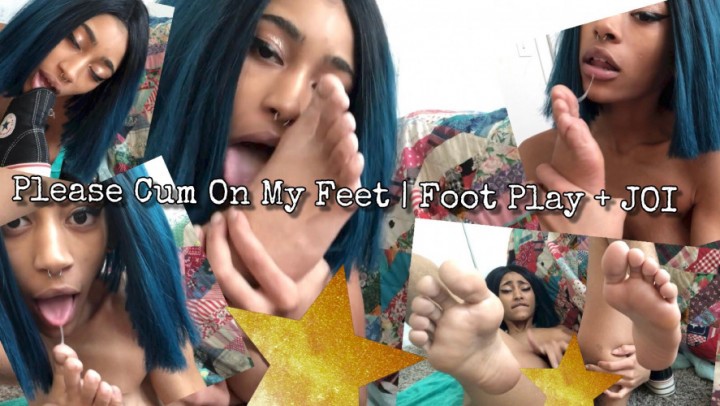 Poster for Thegoldenhunty Please Cum On My Feet Foot Play Joi - Thegoldenhunty - Manyvids Model - Foot Play, Self Foot Worship, Joi (Игра Ног)