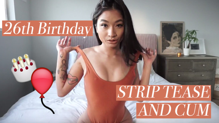 Poster for Avery Black - 26Th Birthday Strip Tease And Cum Show - Manyvids Model - Assworship, Striptease, Moaningfetish (Эйвери Блэк Стриптиз)