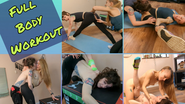 Poster for Manyvids Model - Full Body Workout - Jan 20, 2023 - The3Kins - Strap-On, Leggings, Girl Girl (Леггинсы)