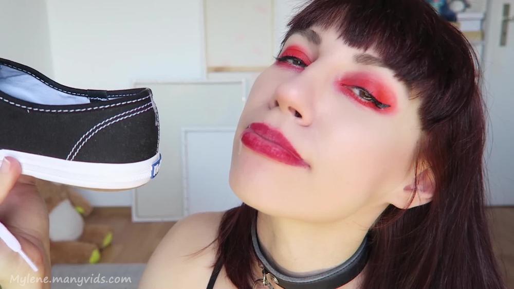 Poster for Manyvids Girl - Mylene - Shoejob Cum Covered Keds Anal Creampie - Shoejob, Creampie (Милен)